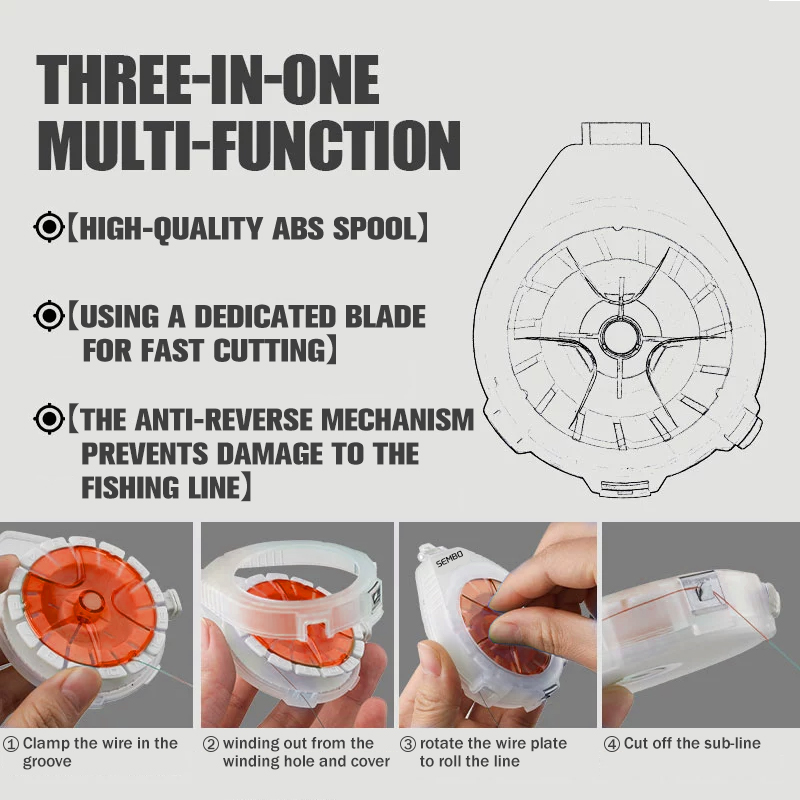ZUKIBO Scatola per lenze in ca - Fishing Line Dispenser recensione e prezzo
